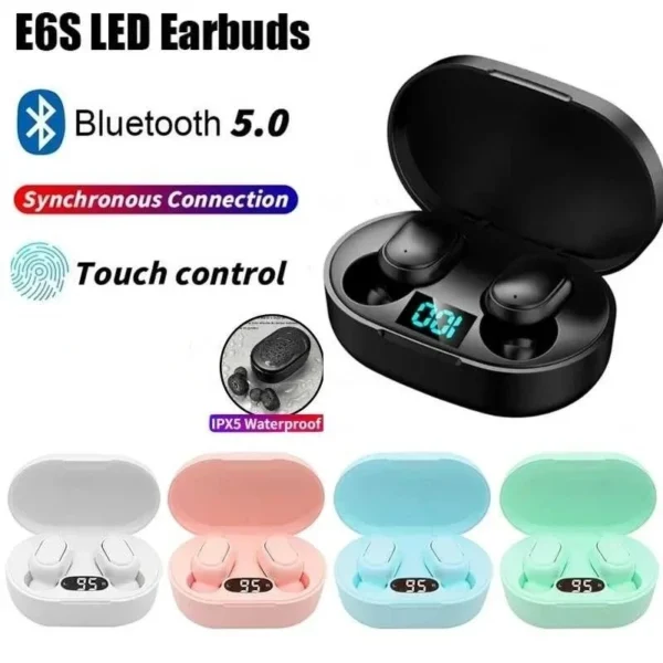 Écouteurs sans fil Bluetooth TWS E6S Fone